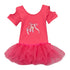 Girls Hot Pink Cut Out Sleeve Ballet Slipper Tutu Dress 12M-10 - SophiasStyle.com